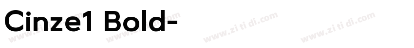 Cinze1 Bold字体转换